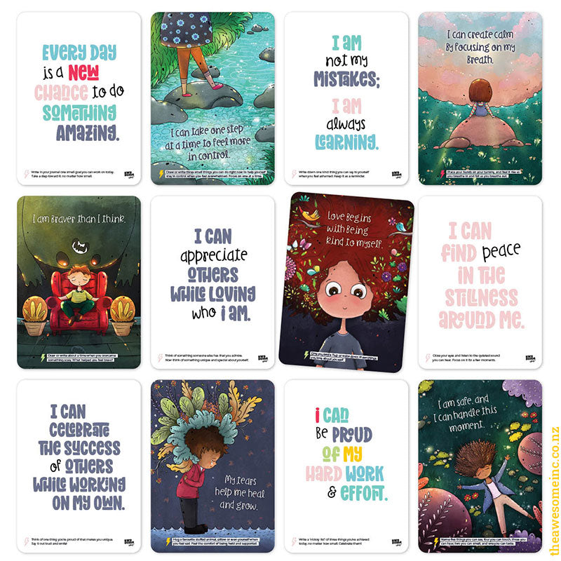 Affirmations & Actions Card Set (age 5+)